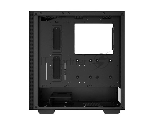 Компьютерный корпус Deepcool CH510 без БП, боковое окно (закаленное стекло), 1x120мм вентилятор сзади, черный, ATX