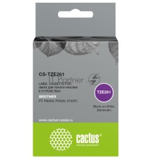 Картридж ленточный Cactus CS-TZE261 TZe-261 черный для Brother PT- P900W, P950W, 9700PC
