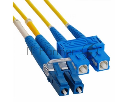 Патч-корд оптический переходной (SM), 9/125 (OS2), LC/UPC-SC/UPC, (Duplex), LSZH, 2м