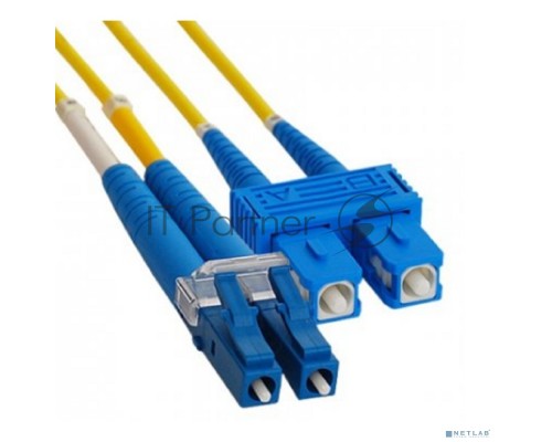 Патч-корд оптический переходной (SM), 9/125 (OS2), LC/UPC-SC/UPC, (Duplex), LSZH, 2м