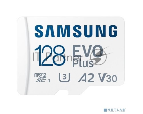 Флеш карта microSDXC 128GB Samsung EVO Plus Memory Card Samsung MB-MC128KA UHS-I U1 Class 10, Adapter, 130 MB/s, 10000 циклов, - 25°C to 85°C, RTL