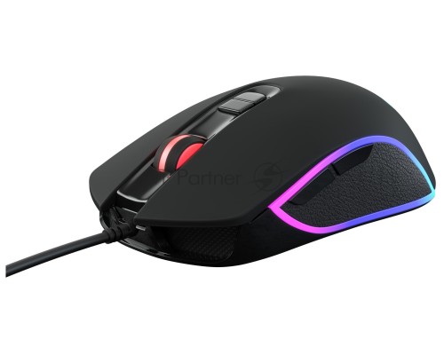 Мышь проводная GMNG 730GM черный, 12000 dpi, USB, кнопки - 7