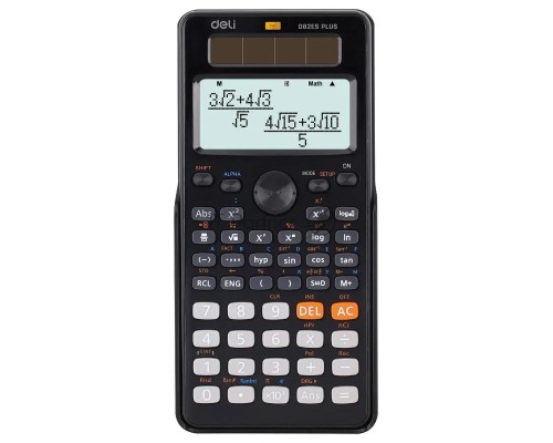 Калькулятор научный Deli ED82ES черный 10+2-разр.