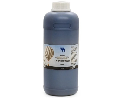 [Расходные материалы] Чернила NV PRINT экосольвентные NV-INK1000BkEco для аппаратов Epson, Mimaki, Mutoh, Roland (1000ml) Black