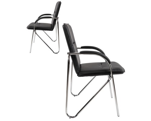 [Офисные кресла] Офисное кресло Chairman CH851 экокожа, черный (2 шт.) (7146004)