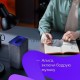 Умная колонка Яндекс Станция 2, 30Вт, с голосовым ассистентом Алиса, песочный (YNDX-00051E) образует стереопару с любой другой яндекс станцией
