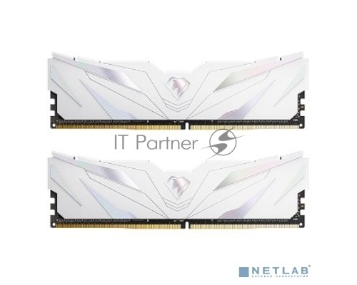 Оперативная память  DDR 4 DIMM 16Gb (8Gbx2) PC28800, 3600Mhz, Netac Shadow II NTSWD4P36DP-16W  C18 White, с радиатором