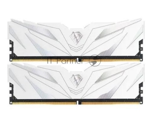 Оперативная память  DDR 4 DIMM 16Gb (8Gbx2) PC28800, 3600Mhz, Netac Shadow II NTSWD4P36DP-16W  C18 White, с радиатором