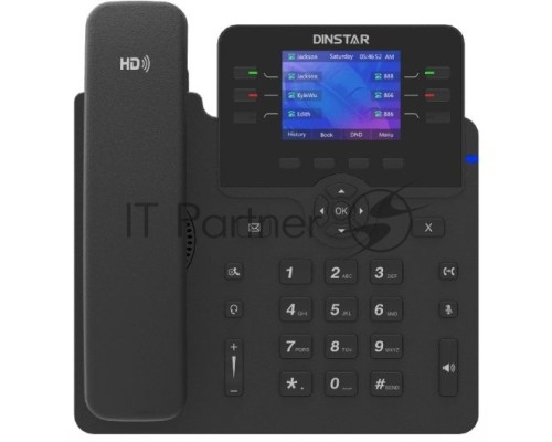 Телефон IP Dinstar C63GP черный