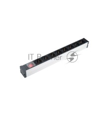 Блок розеток Hyperline SHZ19-8SH-S-IEC для 19