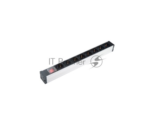 Блок розеток Hyperline SHZ19-8SH-S-IEC для 19