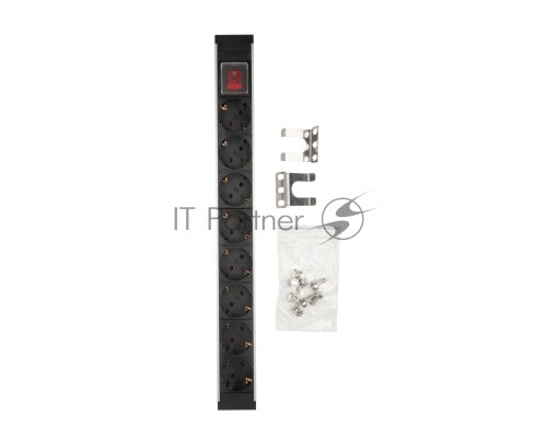 Блок розеток Hyperline SHZ19-8SH-S-IEC для 19