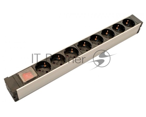 Блок розеток Hyperline SHZ19-8SH-S-IEC для 19