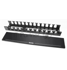 Кабельный органайзер Hyperline CM-2U-MLF-COV 2U шир.:19