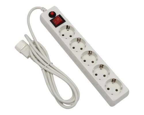 [Сетевые фильтры] Гарнизон Сетевой фильтр для ИБП ECL-5-UPS-W-1.8 5р, 10А, 1.8м, ур.защиты 4, белый, пакет (22434)