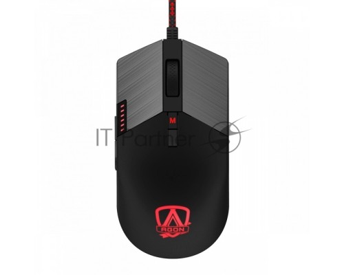 Мышь проводная AOC AGM700 черный, 16000 dpi, USB, кнопки - 8