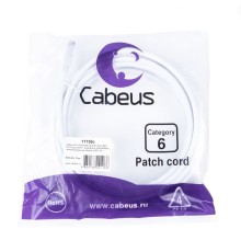 Cabeus PC-UTP-RJ45-Cat.6-5m-WH-LSZH Патч-корд U/UTP, категория 6, 2xRJ45/8p8c, неэкранированный, белый, LSZH, 5м