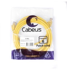 Cabeus PC-UTP-RJ45-Cat.6-3m-YL-LSZH Патч-корд U/UTP, категория 6, 2xRJ45/8p8c, неэкранированный, желтый, LSZH, 3м