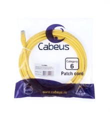 Cabeus PC-UTP-RJ45-Cat.6-5m-YL-LSZH Патч-корд U/UTP, категория 6, 2xRJ45/8p8c, неэкранированный, желтый, LSZH, 5м