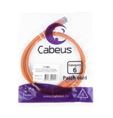 Cabeus PC-UTP-RJ45-Cat.6-1m-OR-LSZH Патч-корд U/UTP, категория 6, 2xRJ45/8p8c, неэкранированный, оранжевый, LSZH, 1м