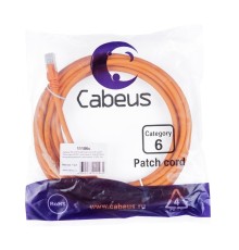Cabeus PC-UTP-RJ45-Cat.6-5m-OR-LSZH Патч-корд U/UTP, категория 6, 2xRJ45/8p8c, неэкранированный, оранжевый, LSZH, 5м