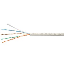 Cabeus UTP-4P-Cat.5e-SOLID-LSLTx-GY Кабель витая пара UTP (U/UTP), категория 5e, 4 пары (24 AWG), одножильный, нг(А)-LSLTx, серый, системная гарантия 25 лет.