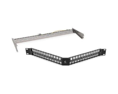 [Cabeus Аксессуары к монтажным шкафам] Cabeus PLBHD-48-CON-SH Угловая модульная патч-панель 19