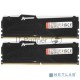 Оперативная память Kingston 64GB 5200MHz DDR5 CL40 DIMM (Kit of 2) FURY Beast RGB