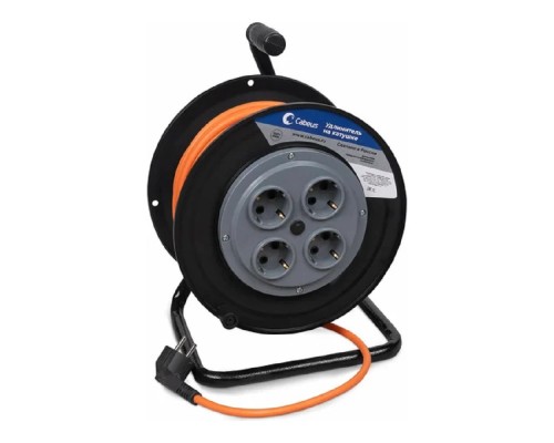 [Cabeus Аксессуары к монтажным шкафам] Cabeus EC-C-3.5-50 Удлинитель ПВС 3500 Вт 50м на катушке (б/з)