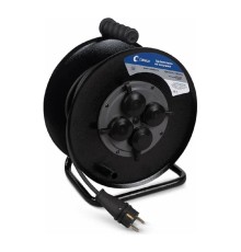 Cabeus EC-C-4.0-FR-G-30-IP44 Удлинитель силовой КГ 4000 Вт 30м на металлической катушке IP 44 (c/з)