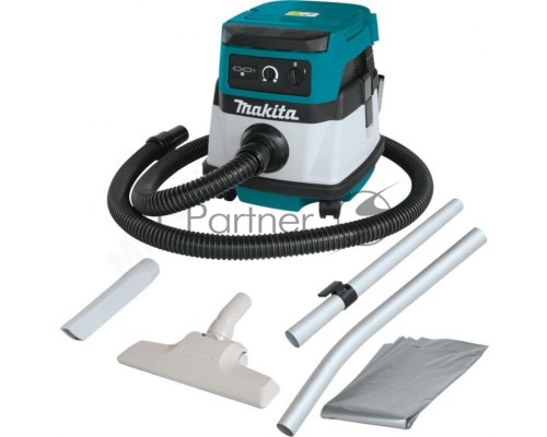 Строительный пылесос Makita DVC150LZ (уборка: сухая/влажная) белый