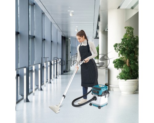 Строительный пылесос Makita DVC150LZ (уборка: сухая/влажная) белый