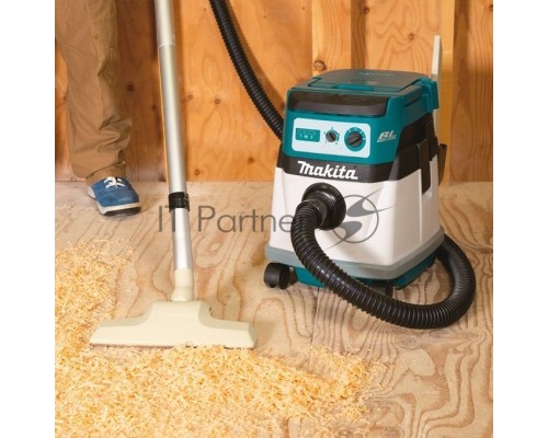 Строительный пылесос Makita DVC150LZ (уборка: сухая/влажная) белый