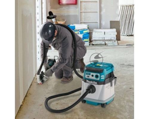 Строительный пылесос Makita DVC150LZ (уборка: сухая/влажная) белый