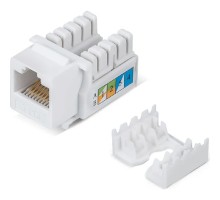 Cabeus KJ-RJ45-Cat.6-90 Вставка Keystone Jack RJ-45, категория 6, заделка тип 110, белая