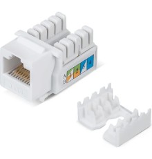 Cabeus KJ-RJ45-Cat.6-90 Вставка Keystone Jack RJ-45, категория 6, заделка тип 110, белая