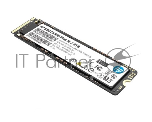 Накопитель SSD M.2 HP 2.0Tb EX900 Plus Series <35M35AA#ABB> (PCI-E 3.0 x4, up to 3150/2600MBs, 3D NAND, 800TBW, NVMe, 22х80mm)