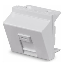 Cabeus FP-A-45-1M Вставка 45x45 (Mosaic) для 1 модуля формата Keystone Jack, угловая