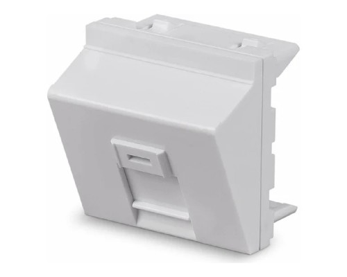 [Cabeus Разъемы, Проходные адаптеры, Вставки] Cabeus FP-A-45-1M Вставка 45x45 (Mosaic) для 1 модуля формата Keystone Jack, угловая