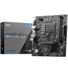 Материнская плата MSI PRO H610M-E DDR4, LGA 1700, Intel H610, 2xDDR4, 4xSATA, 1xM.2, 1xPCI-E 4.0 x16, 1xPCI-E 4.0 x1, 1xHDMI, 1xVGA, 1xRJ45 1Gb, 2xUSB-A 3.2 Gen 1, 4xUSB-A 2.0, 3x3.5мм, 7.1, Micro-ATX