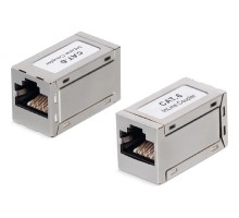 Cabeus CA-8p8c-C6-SH Проходной адаптер, RJ45-RJ45 (8p8c), категория 6, экранированный