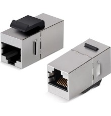 Cabeus CA-KJ-8p8c-C5e-SH Проходной адаптер формата Keystone, RJ45-RJ45 (8p8c), категория 5е, экранированный
