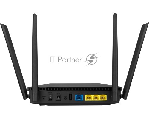 Роутер ASUS RT-AX53U  802.11b/g/n/ac/ax, до 574 + 1201 Mbps, 2,4 + 5 гГц, 4 антенны, USB