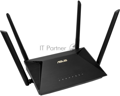 Роутер ASUS RT-AX53U  802.11b/g/n/ac/ax, до 574 + 1201 Mbps, 2,4 + 5 гГц, 4 антенны, USB