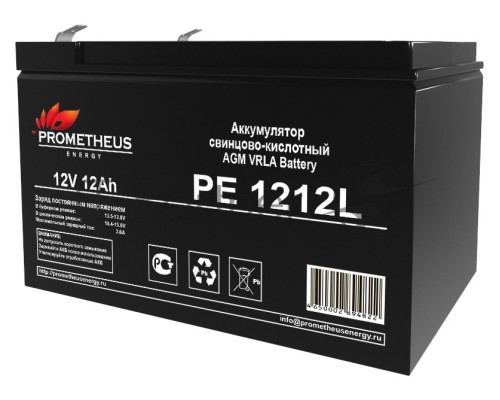 Батарея для ИБП Prometheus Energy PE 1212L 12В 12Ач Батарея для ИБП Prometheus Energy PE 1212L 12В 12Ач
