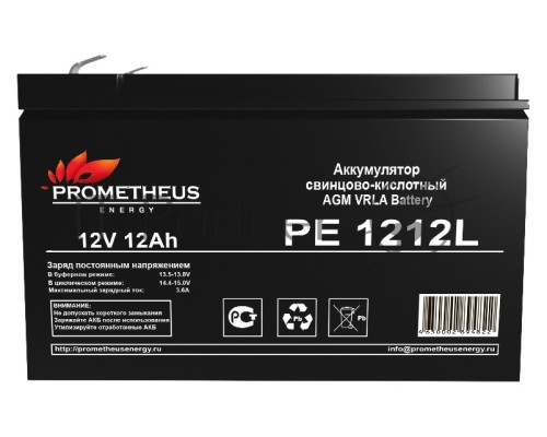 Батарея для ИБП Prometheus Energy PE 1212L 12В 12Ач Батарея для ИБП Prometheus Energy PE 1212L 12В 12Ач