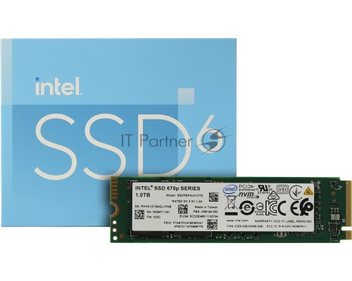 Накопитель SSD Intel PCI-E x4 1Tb SSDPEKNU010TZX1 670P M.2 2280