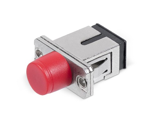 [Cabeus Разъемы, Проходные адаптеры, Вставки] Cabeus SC-FC-MM Проходной соединитель SC-FC, MM(для многомодового кабеля), simplex