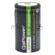 Аккумулятор бытовой GoPower HR20 D BL2 NI-MH 10000mAh (2/12/96) блистер (2 шт.)