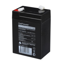 Аккумулятор свинцово-кислотный GoPower LA-645/security 6V 4.5Ah (1/20)